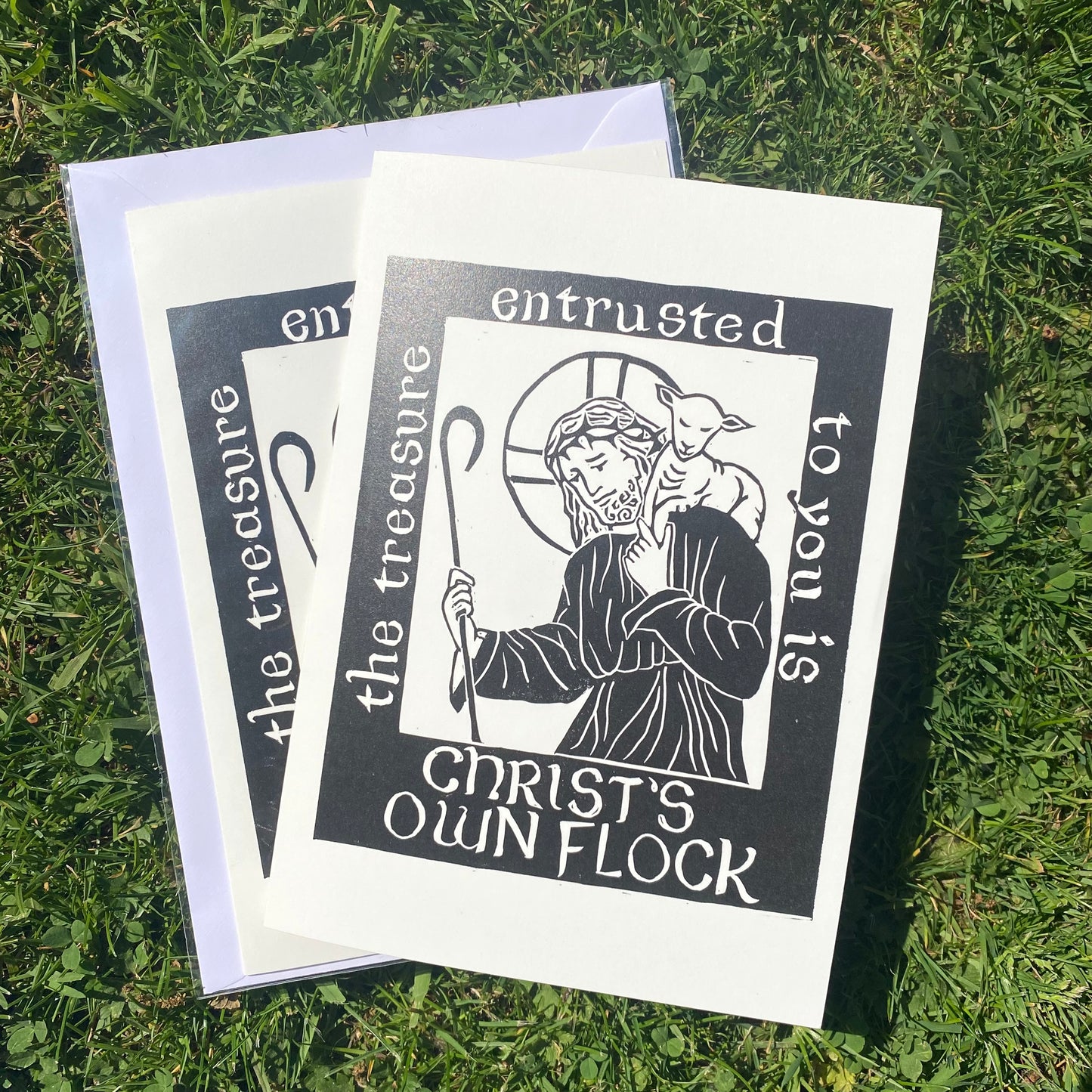 The Good Shepherd Ordination Card and Keepsake Print A5