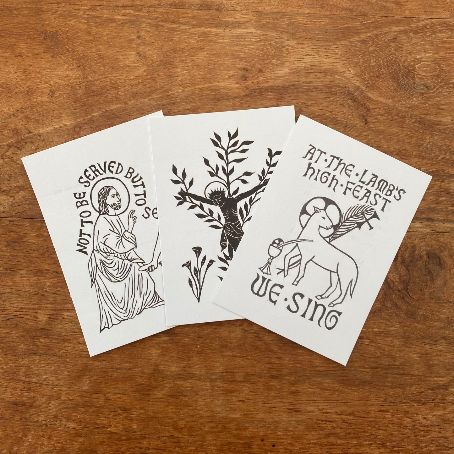 Triduum Prayer Cards A7 Set of Three