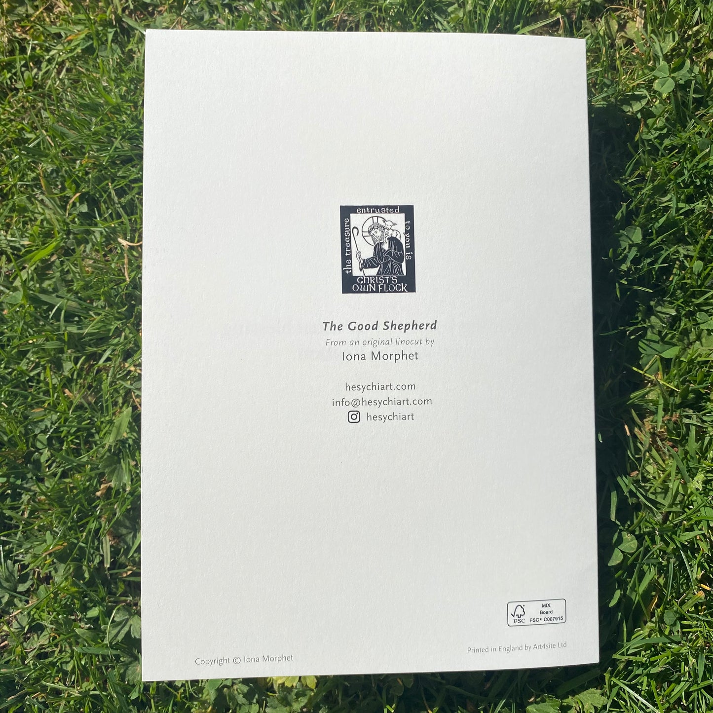 The Good Shepherd Ordination Card and Keepsake Print A5
