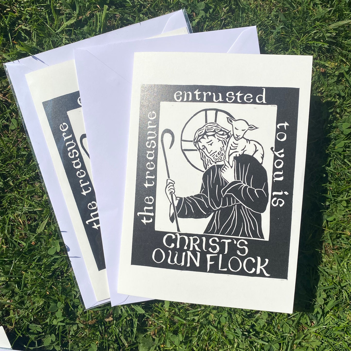 The Good Shepherd Ordination Card and Keepsake Print A5