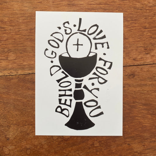 Holy Eucharist Prayer Card