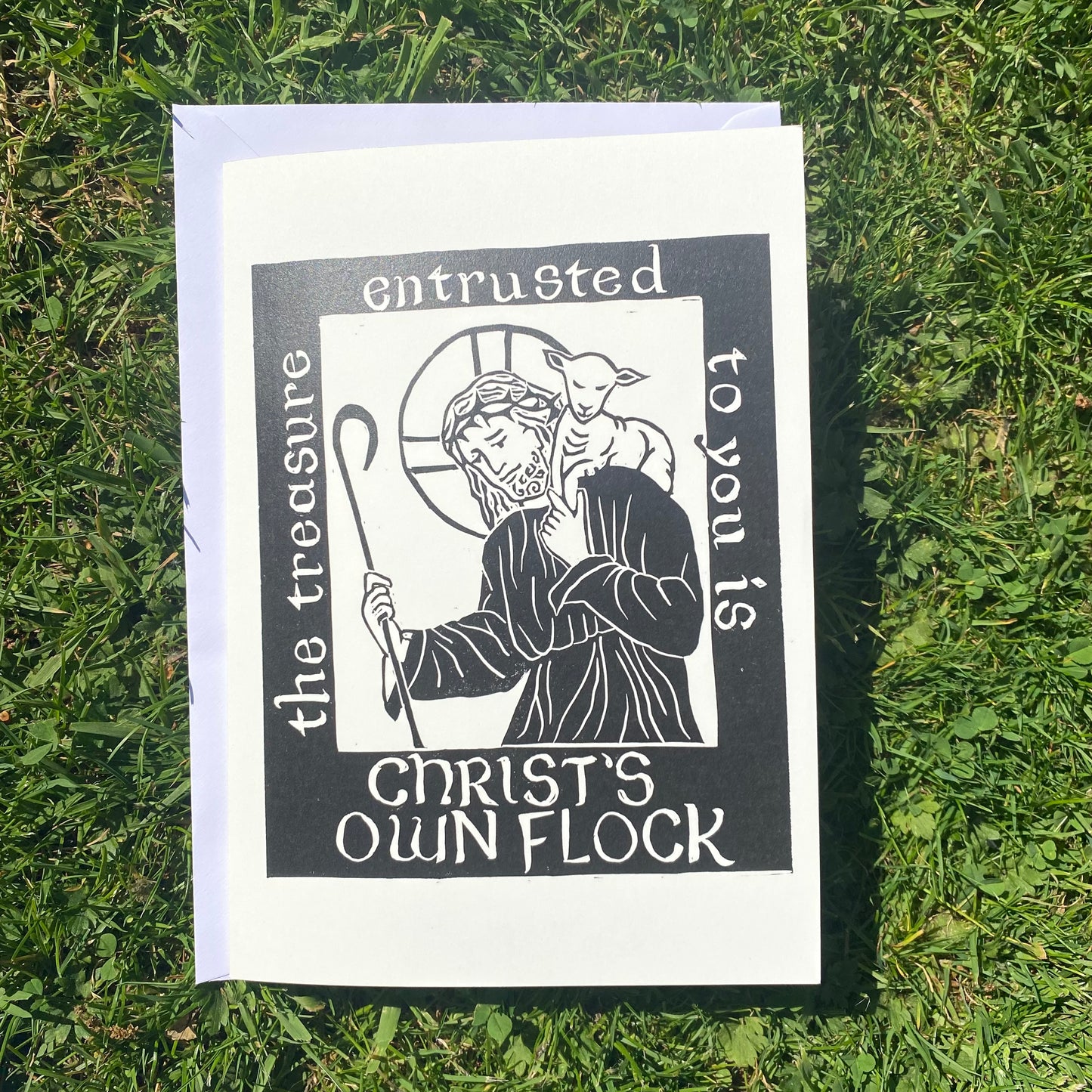 The Good Shepherd Ordination Card and Keepsake Print A5
