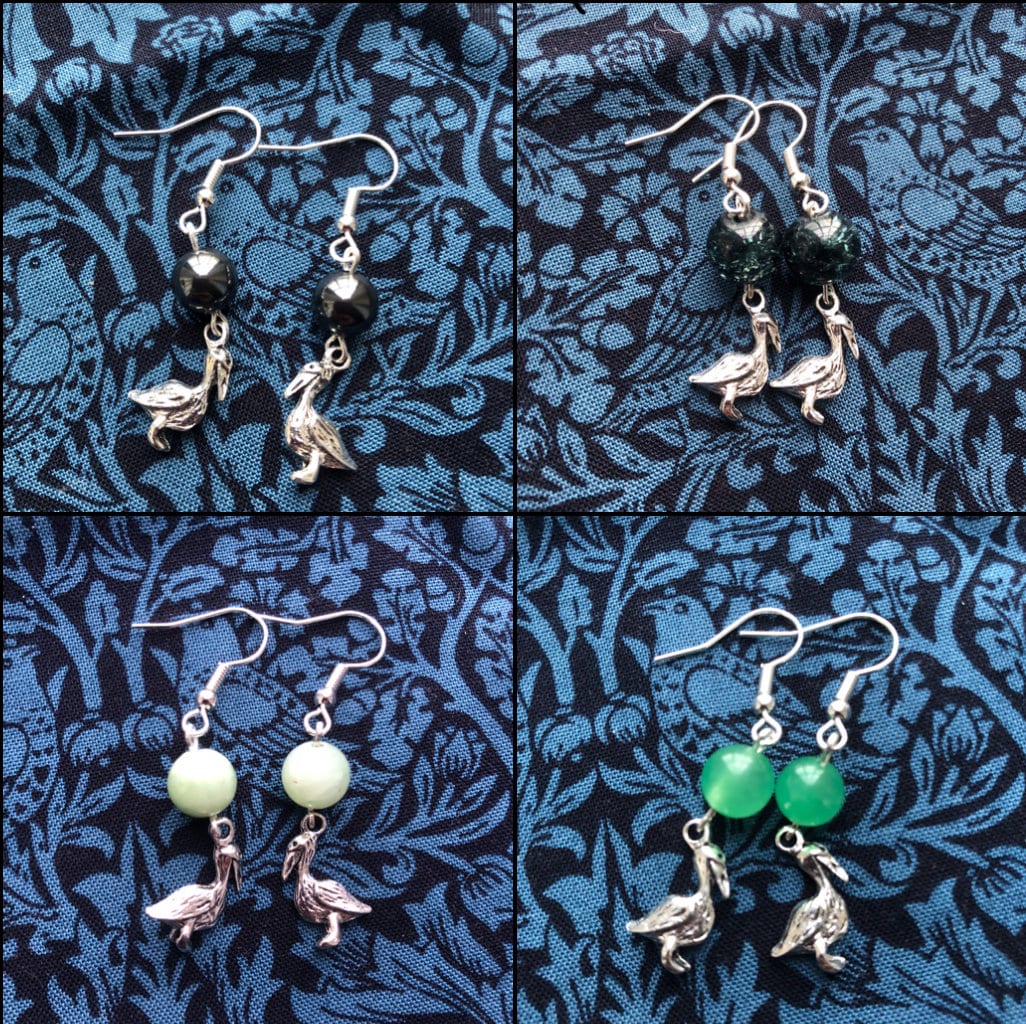 The Pelican in her Piety Earrings