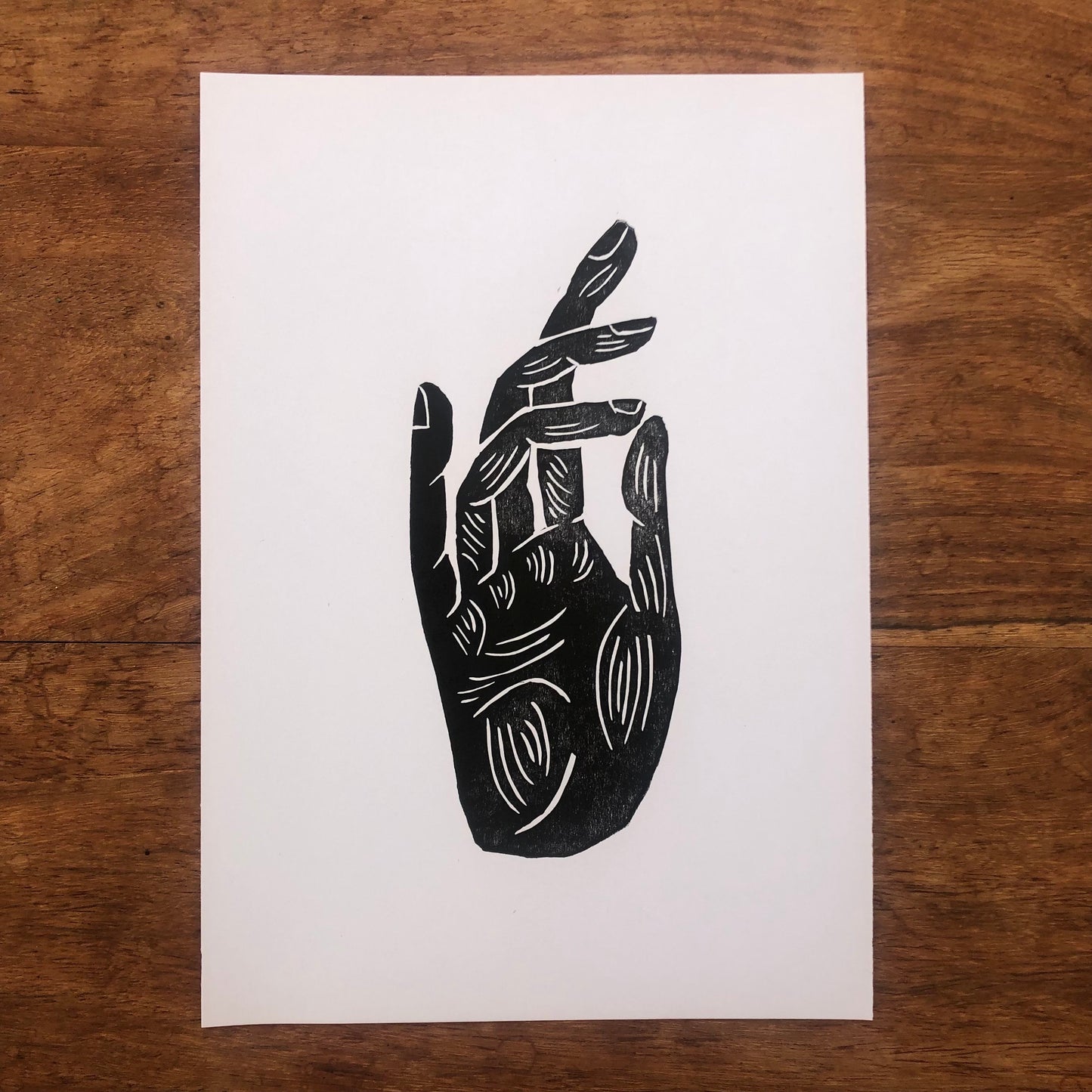 'Eulogia' A5 Linocut Print Blessing