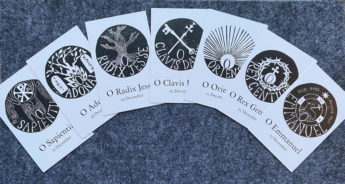 Advent Antiphon Prayer Card Sets