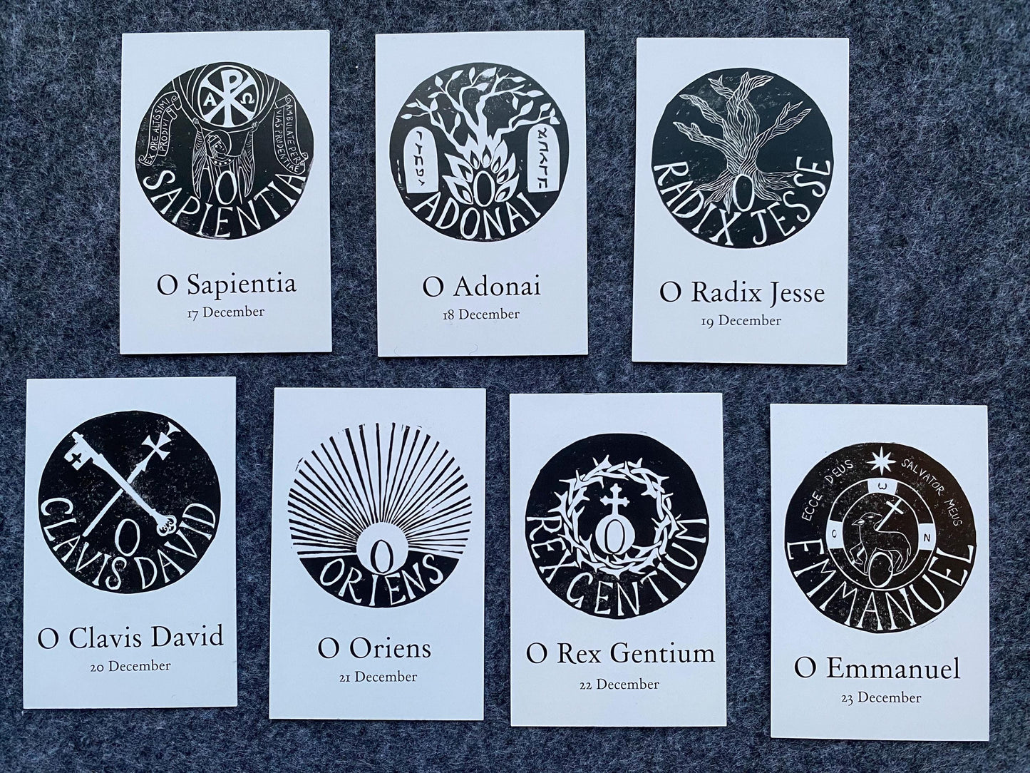 Advent Antiphon Prayer Card Sets